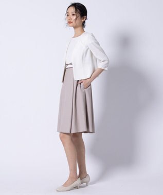 TOCCA 【洗える・消臭】BRIGHT LUMINOUS 七分袖ジャケット アイボリー系