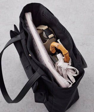 Maison de FLEUR 撥水加工3ルームトートバッグ Black