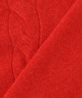 J.PRESS YORK STREET 【WOMEN】ケーブルポイント ボトルネック ニット レッド系