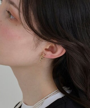 Phoebe 〈痛くないシリーズ/金属アレルギー対応〉ミルキースパークライトフィットイヤリング/ニッケルフリー/星 ゴールド