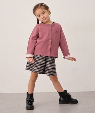 ANY KIDS まいにちスナップカーディガン ピンク