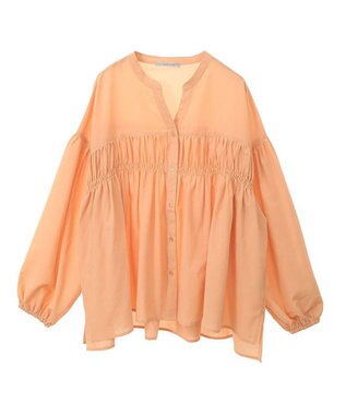 Green Parks シャーリングスキッパーシャツ Orange