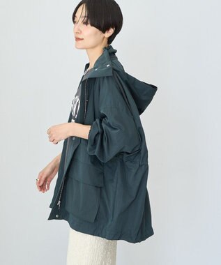 AMERICAN HOLIC 撥水加工フード取り外しマウンテンパーカー Charcoal Gray