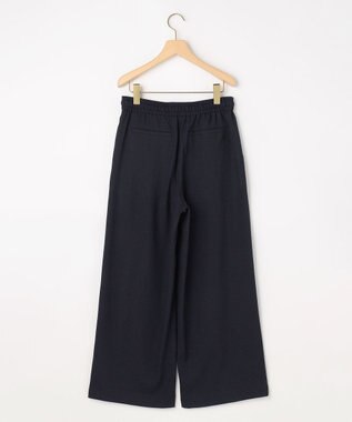 組曲 ライトリネンライクイージーワイド パンツ ネイビー系