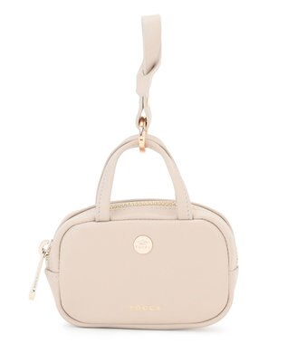 TOCCA TOCCA BOSTON CHARM POUCH レザーチャーム ベージュ系