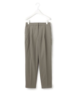 ICB 【新色追加・洗える】 ウールマットウース テーパードパンツ アッシュカーキ系