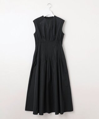 23区 L 【エステータ】シャイニータフタ ピンタック ワンピース ブラック系