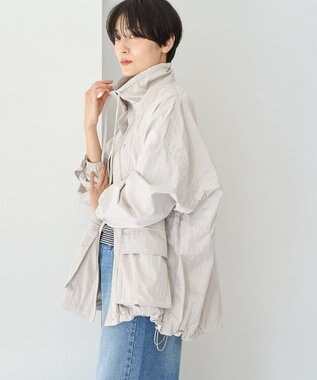 AMERICAN HOLIC 撥水加工フード取り外しマウンテンパーカー Light Gray