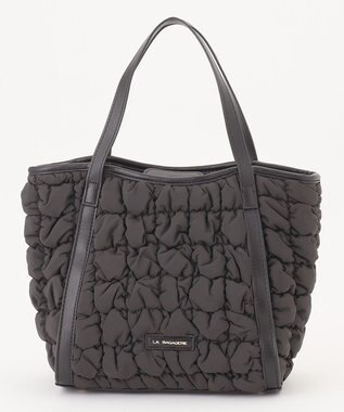LA BAGAGERIE ポップコーンキルト2WAYトート Sサイズ ブラック