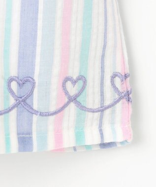 ANY KIDS キャミソール ドッキングTシャツ マルチストライプ