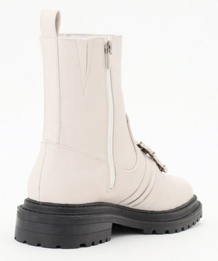 TOCCA 【晴雨兼用】SQUARE BIJOUX RAINBOOTS ブーツ ホワイト系