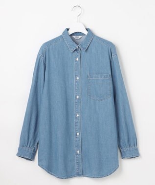 J.PRESS LADIES デニム シャツ ブリーチ系