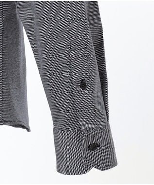 JOSEPH ABBOUD 【キングサイズ】コンパクトジャージーバーズアイ シャツ ネイビー系