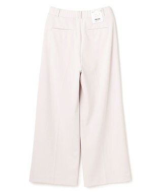 UNFILO L 【ウエストゴム/美シルエット/15サイズ展開】BEAUTY MOVE ワイドストレートパンツ ライトグレー