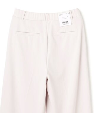 UNFILO L 【ウエストゴム/美シルエット/15サイズ展開】BEAUTY MOVE ワイドストレートパンツ ライトグレー