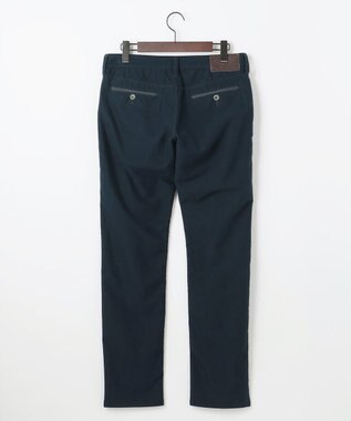 JOSEPH ABBOUD 【JAPANファブリック/ストレッチ】ストレッチモールスキン パンツ ネイビー系