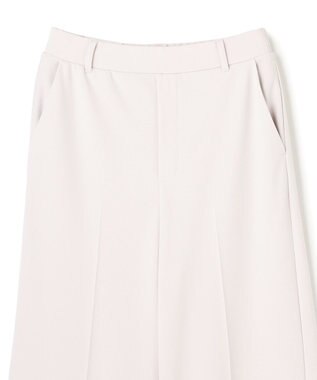 UNFILO L 【ウエストゴム/美シルエット/15サイズ展開】BEAUTY MOVE ワイドストレートパンツ ライトグレー