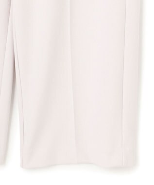 UNFILO L 【ウエストゴム/美シルエット/15サイズ展開】BEAUTY MOVE ワイドストレートパンツ ライトグレー