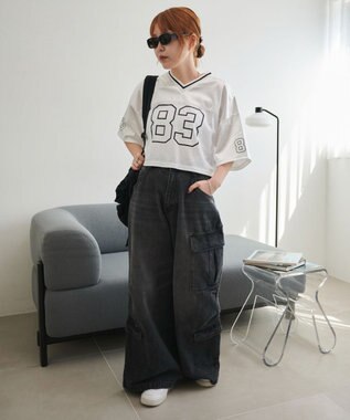 WEGO ゲームナンバリングサテンショートT ホワイト