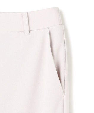 UNFILO L 【ウエストゴム/美シルエット/15サイズ展開】BEAUTY MOVE ワイドストレートパンツ ライトグレー