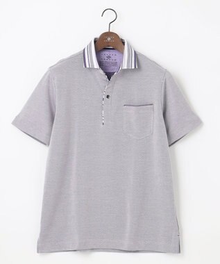 JOSEPH ABBOUD 【カラー豊富】人気！オーガニックコットン使用 ダディポロシャツ ライラック系