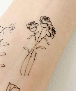 WEGO シンプルモチーフタトゥーシールA 柄9