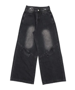 WEGO フェイクシャツスリーブデニム ブラック