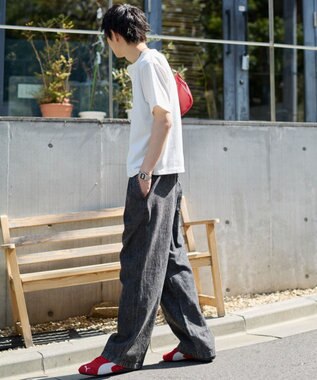 WEGO 【ユニセックス着用ITEM/ウエストゴム】ユルフィットデニムイージーパンツ デニムブラックソノタ