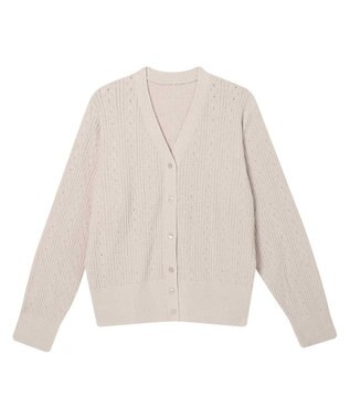 une nana cool とろみ素材がここちよいカーディガン　ｍｏｉ　ｒｏｏｍ（モアルーム） ベージュ