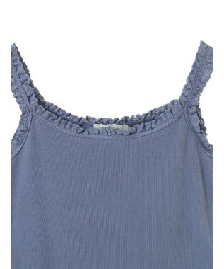 earth music&ecology フリルキャミ Blue