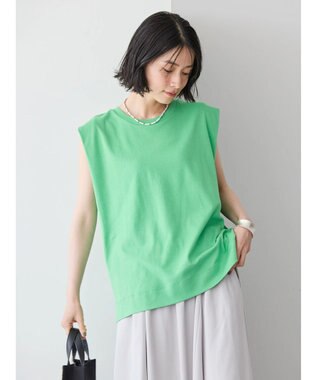 AMERICAN HOLIC ショルダータックノースリーブプルオーバー Light Green