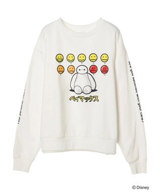 Green Parks ベイマックス／グラフィック裏毛プルオーバー White