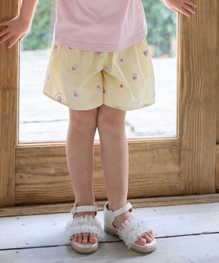 総柄刺繍 キュロット