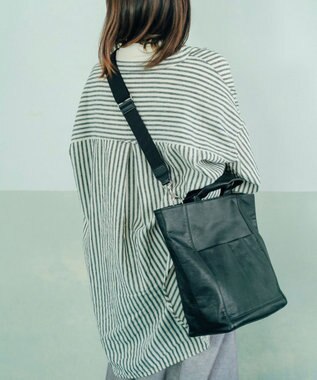 YUSHI NUANCE - TOTE SHOULDER 本革トートショルダー ブラック