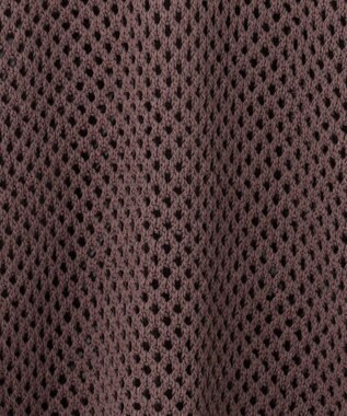 GRACE CONTINENTAL メッシュ2wayニットトップ ブラウン