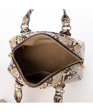 UNBILLION カシュカシュ cachecache / アソート合皮ボストンバッグ パイソン