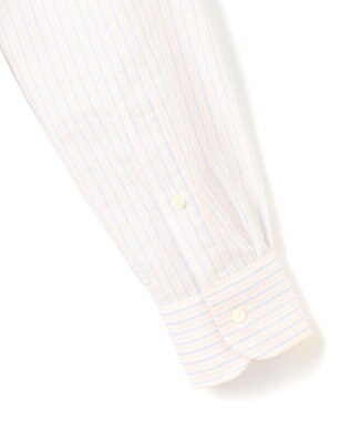 J.PRESS MEN 【WEB・一部店舗限定】コットンリネンマルチストライプ シャツ / B.D. オレンジ系1