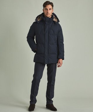 GOTAIRIKU 2年連続売上NO1【仕事で着られる】MINOTECH/ミノテック ドレス ダウンコート ネイビー系