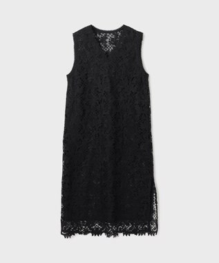 GRACE CONTINENTAL ケミカルレースストレートトップ ブラック