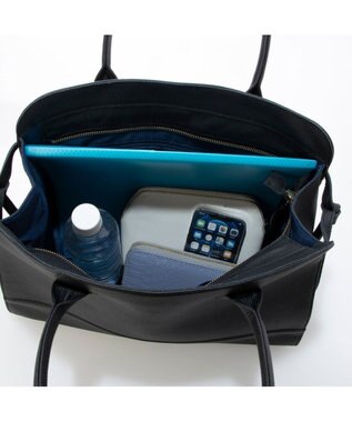 UNBILLION ペルケ perche / 牛革スクエアトート ブラック