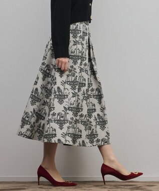 GRACE CONTINENTAL アニマルジャガードスカート キナリ