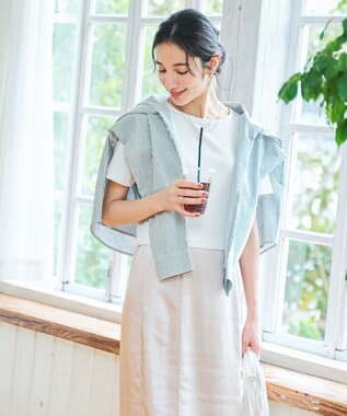 WEGO 【洗える/SML】コンパクトリブT ホワイト