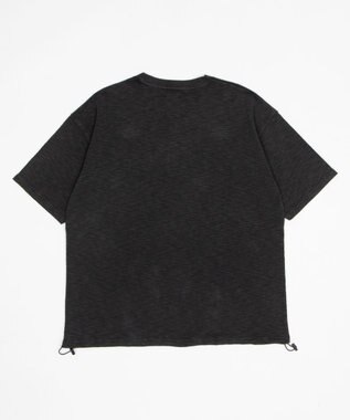 WEGO 【ユニセックス着用ITEM/MLサイズ展開】スラブヘンリーネックT（SS） ブラック中濃色