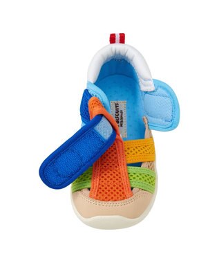 MIKI HOUSE HOT BISCUITS 【13-17cm】ダブルラッセル 水抜けサンダル マルチカラー