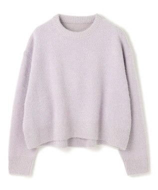 UNFILO L ラメシャギー  ニット ラベンダ―