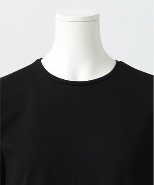 23区 【R(アール)】プレミアムコットンコンビ フリルヘムトップス ブラック系