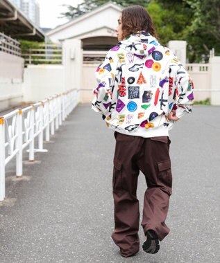 WEGO 総柄BIGプルパーカー 柄4