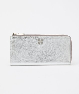russet ミニモノグラムプレートロングウォレット(SO-418) Silver