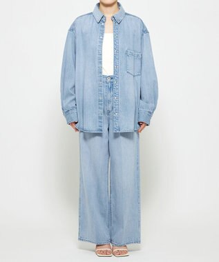 uncrave 【upper hights × uncrave】THE SENSE uncrave デニムシャツ フェザースカイブルー