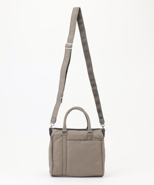 Y'SACCS ツイルナイロン　スクエアトート　Sサイズ グレージュ【web限定カラー】